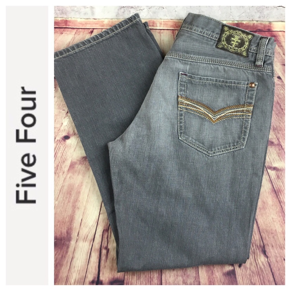 💙Men’s FIVE FOUR gray denim jean in size 36